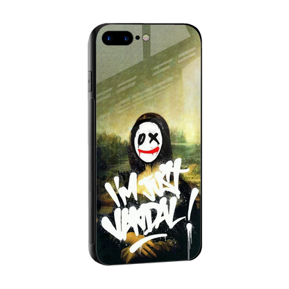 Joker Lisa sleek iphone 8 plus cover with tempered glass back and TPU edges