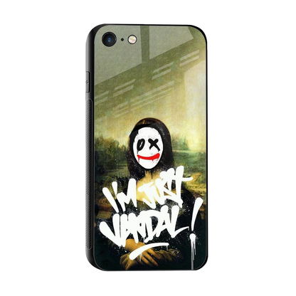 Joker Lisa sleek iphone 7 cover with tempered glass back and TPU edges