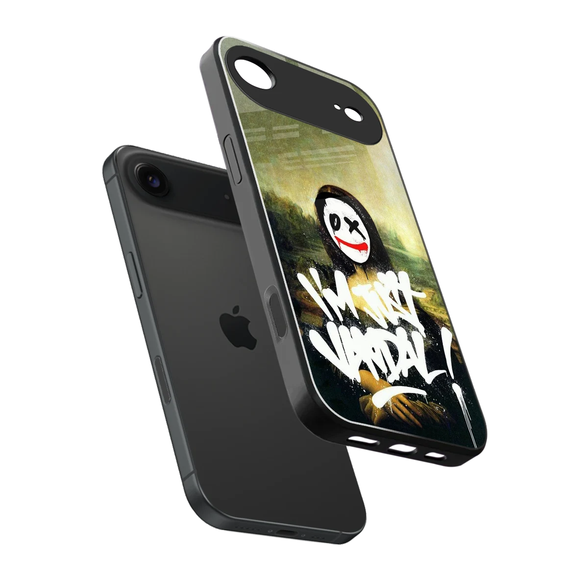 Joker Lisa sleek iphone air cover with tempered glass back and TPU edges