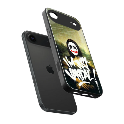 Joker Lisa sleek iphone air cover with tempered glass back and TPU edges