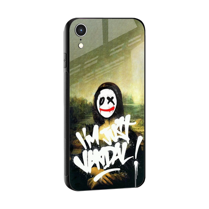 Joker Lisa sleek iphone xr cover with tempered glass back and TPU edges