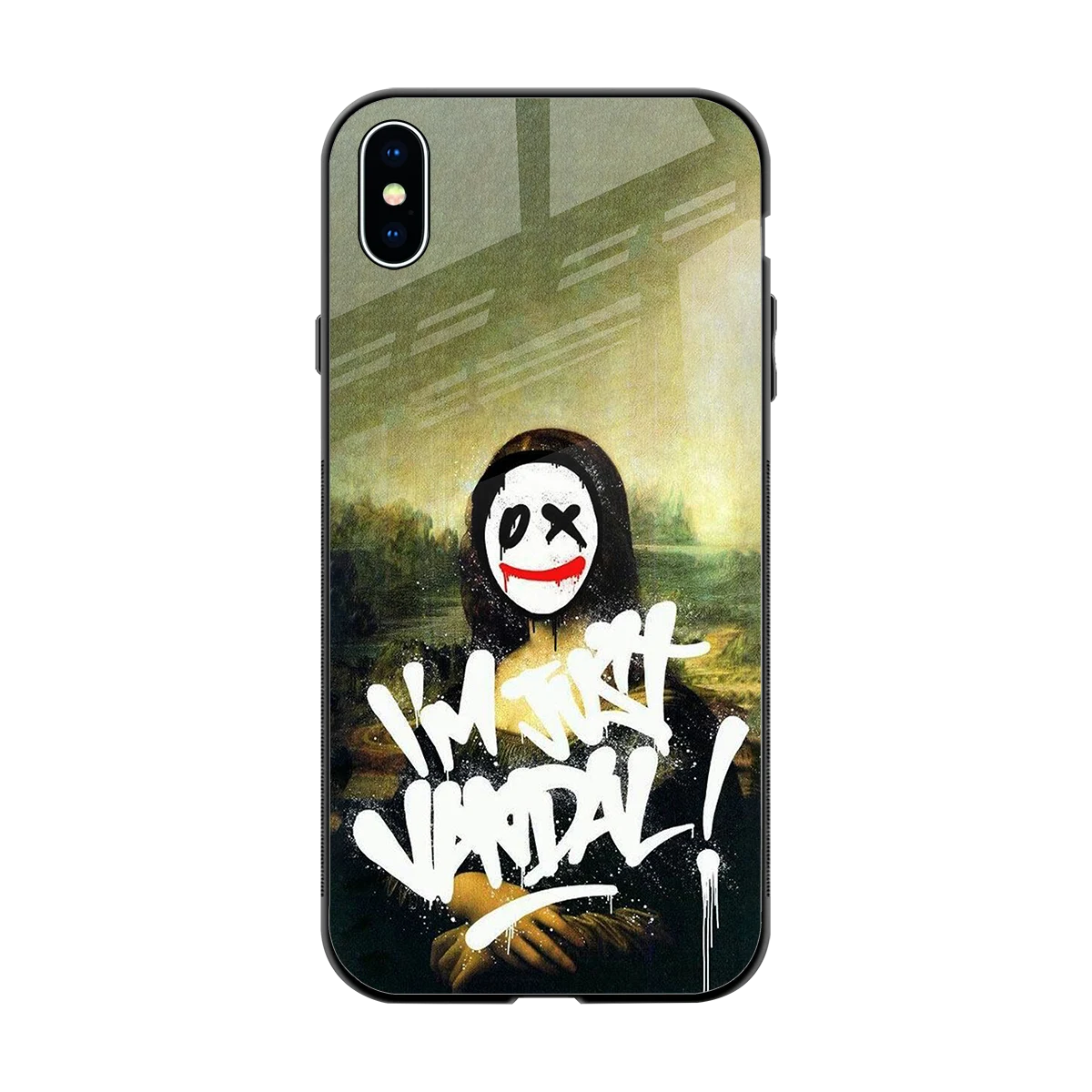 Joker Lisa back phone cover | glass case for iphone xs max