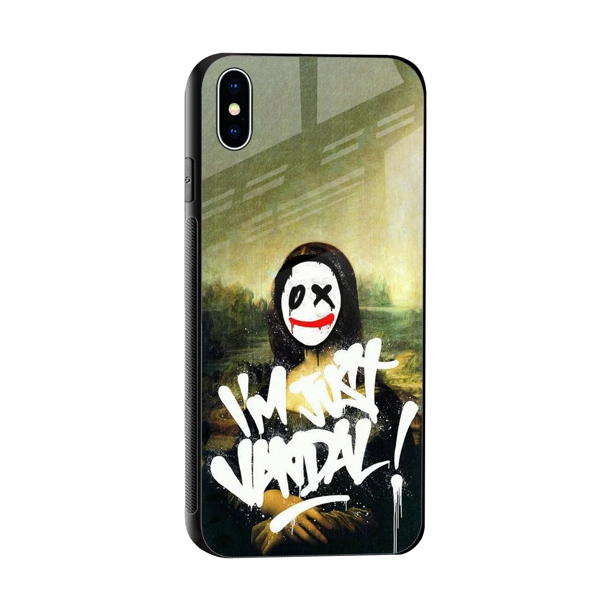 Joker Lisa sleek iphone xs max cover with tempered glass back and TPU edges
