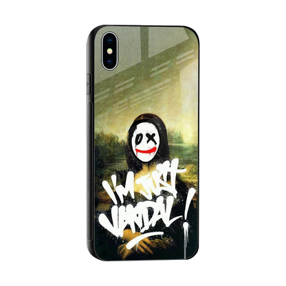 Joker Lisa sleek iphone xs max cover with tempered glass back and TPU edges