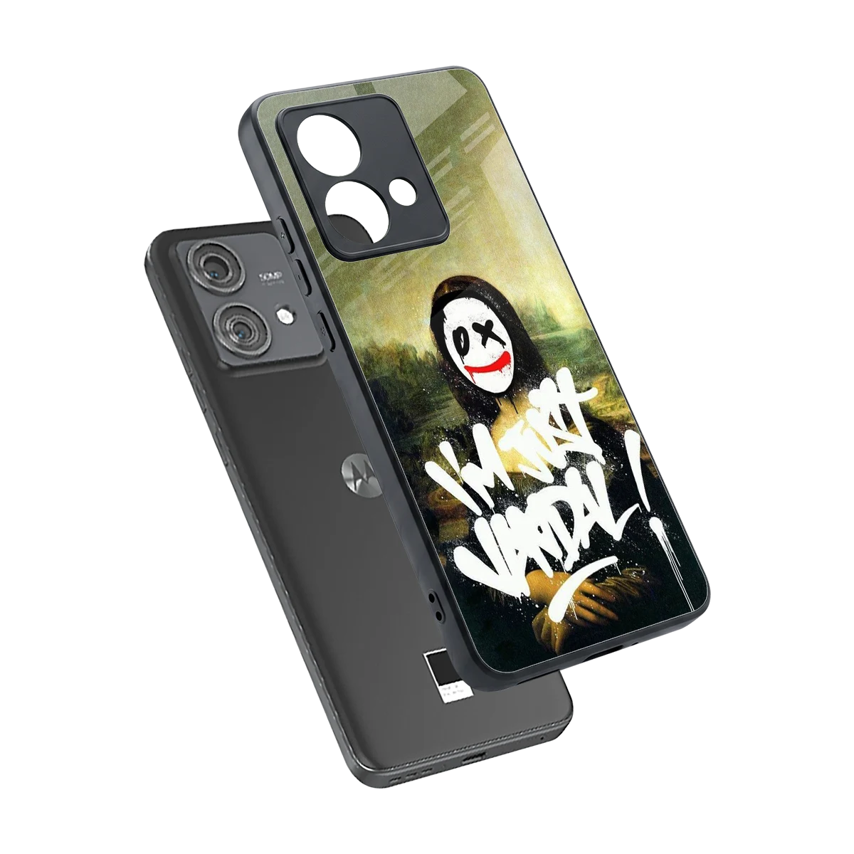 Joker Lisa sleek motorola edge 40 neo 5g cover with tempered glass back and TPU edges