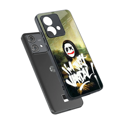 Joker Lisa sleek motorola edge 40 neo 5g cover with tempered glass back and TPU edges