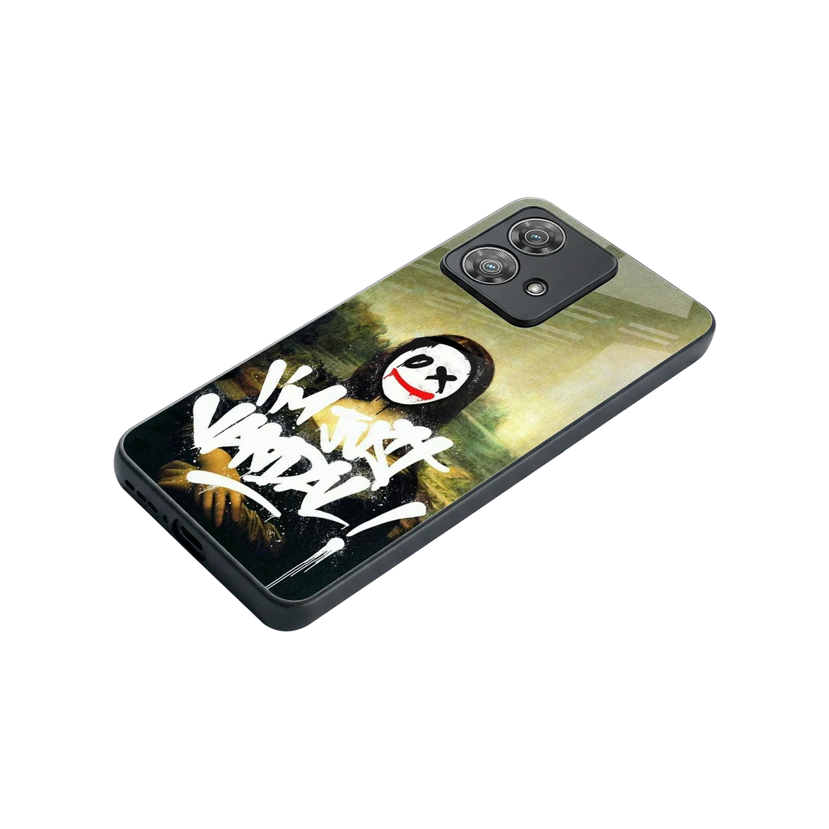 Joker Lisa stylish phone case for motorola edge 40 neo 5g | glossy glass and slim fit