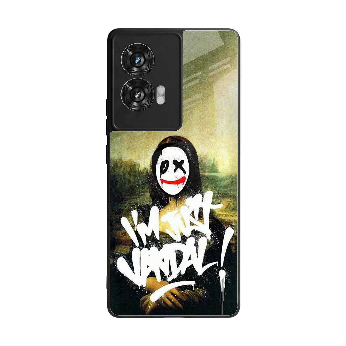 Joker Lisa back phone cover | glass case for motorola edge 50 fusion