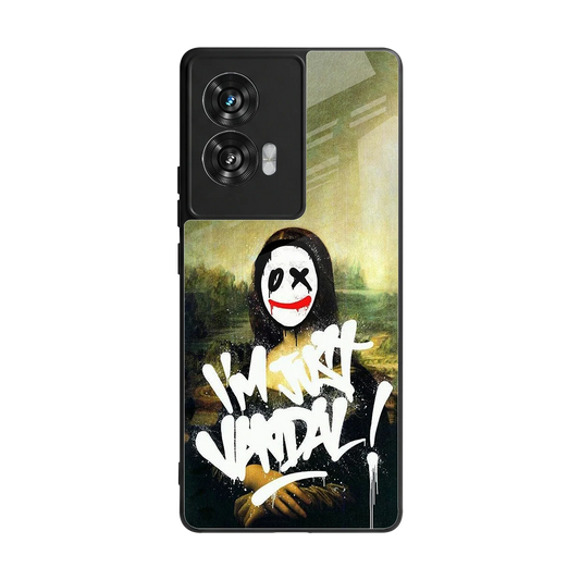 Joker Lisa back phone cover | glass case for motorola edge 50 fusion