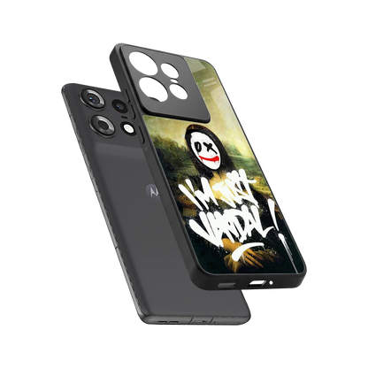 Joker Lisa sleek motorola edge 50 pro cover with tempered glass back and TPU edges