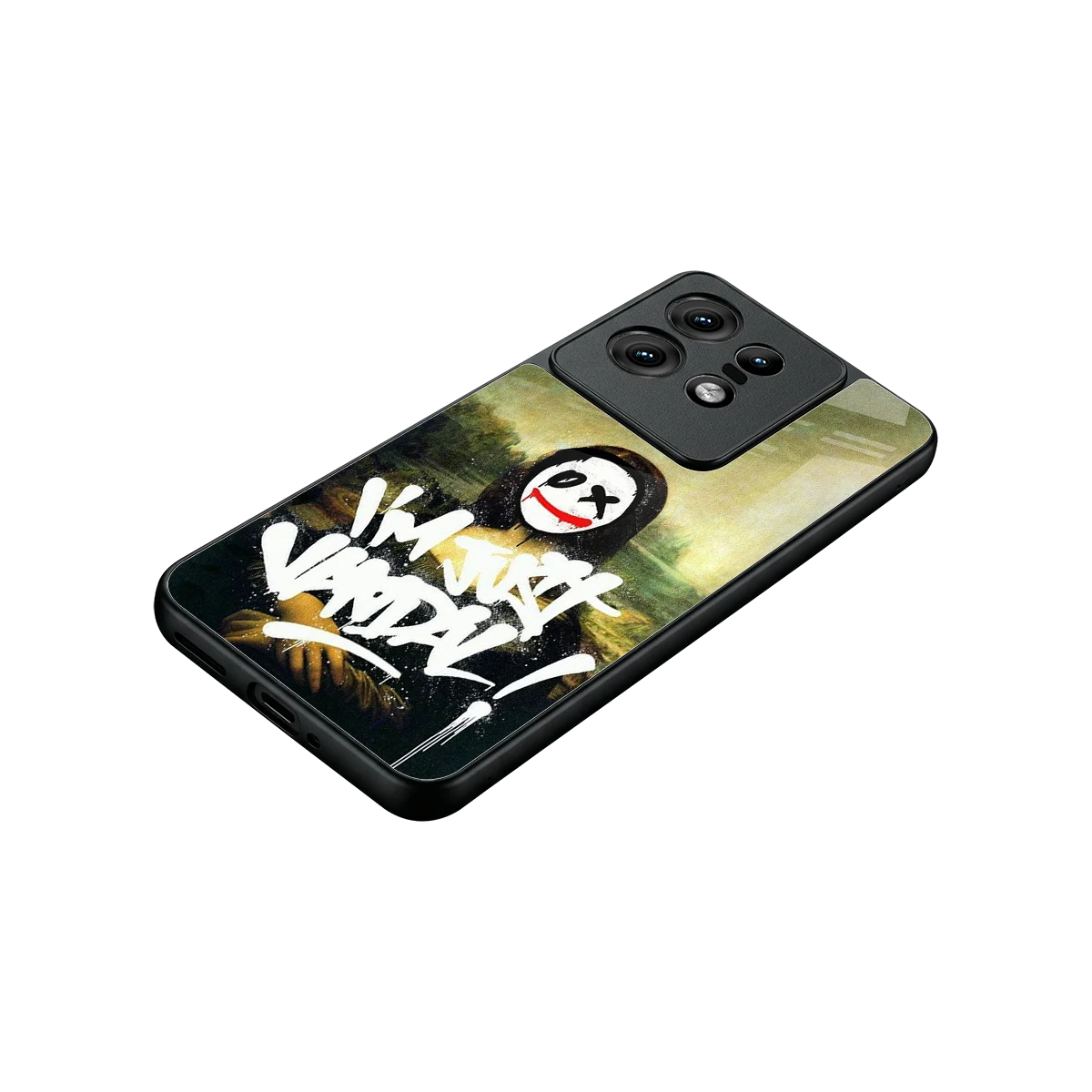 Joker Lisa stylish phone case for motorola edge 50 pro | glossy glass and slim fit