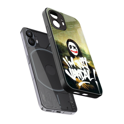 Joker Lisa sleek nothing phone 2 cover with tempered glass back and TPU edges
