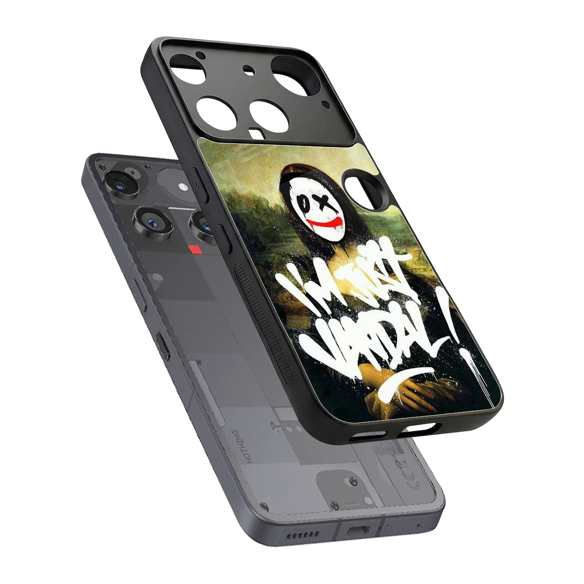 Joker Lisa sleek nothing phone 3 cover with tempered glass back and TPU edges