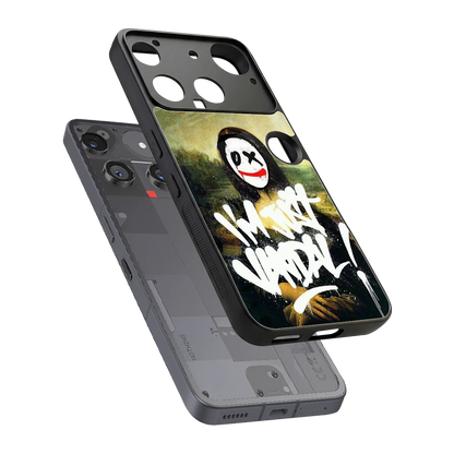 Joker Lisa sleek nothing phone 3 cover with tempered glass back and TPU edges