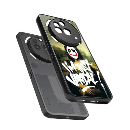 Joker Lisa sleek nothing phone 3a pro cover with tempered glass back and TPU edges