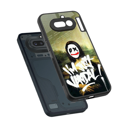 Joker Lisa sleek nothing phone 4a cover with tempered glass back and TPU edges