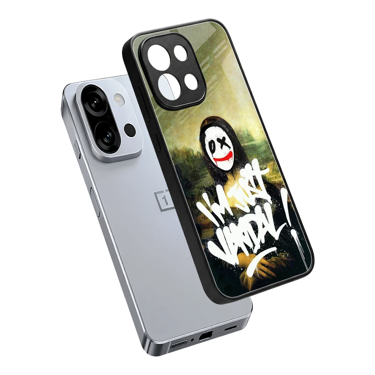 Joker Lisa sleek oneplus 13s cover with tempered glass back and TPU edges