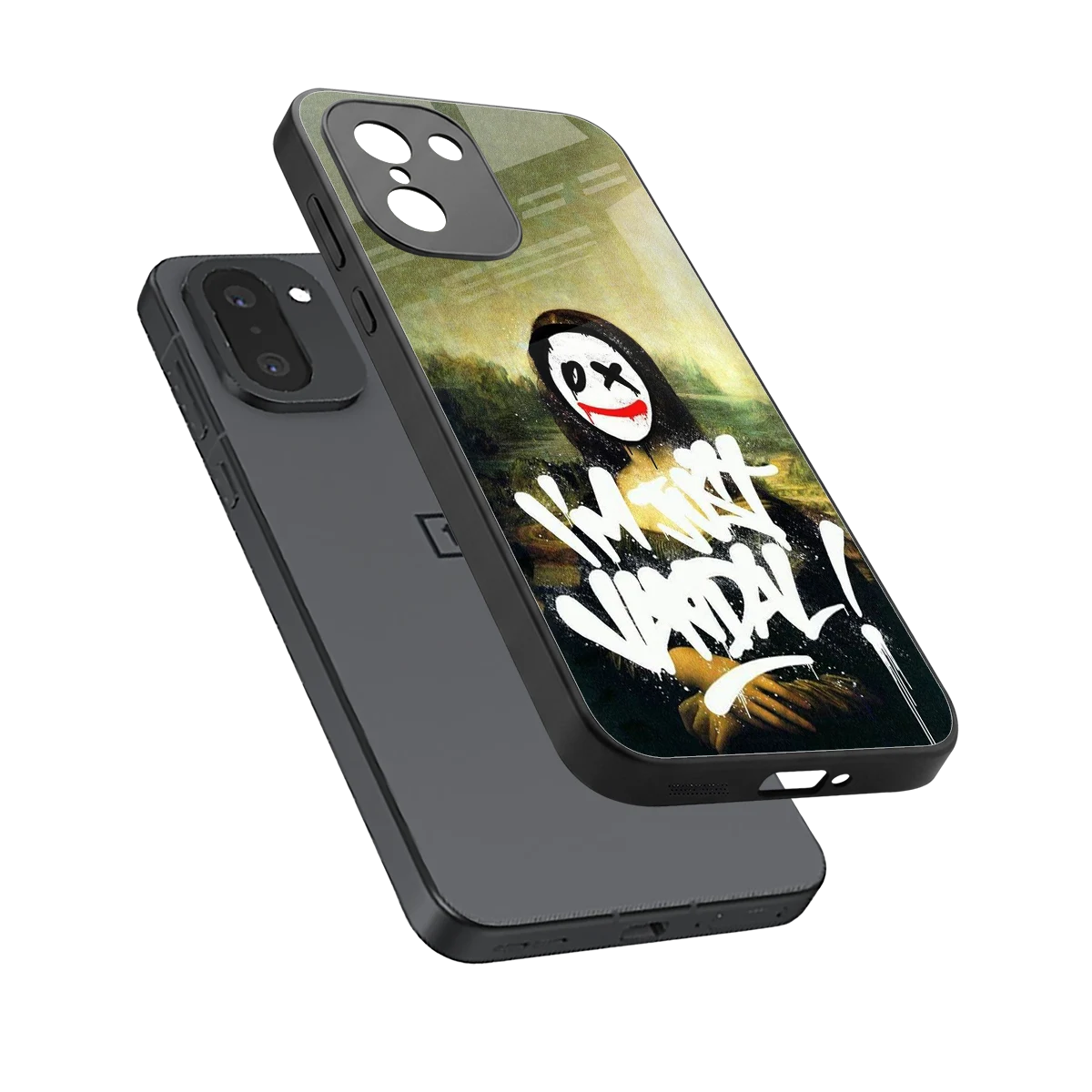 Joker Lisa sleek oneplus 15r cover with tempered glass back and TPU edges
