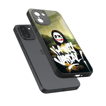 Joker Lisa sleek oneplus 15r cover with tempered glass back and TPU edges