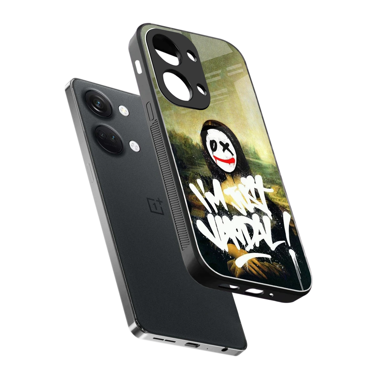 Joker Lisa sleek oneplus nord 3 cover with tempered glass back and TPU edges