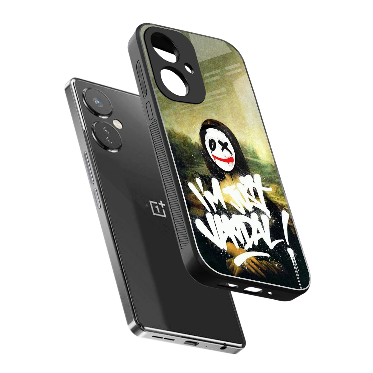 Joker Lisa sleek oneplus nord ce 3 cover with tempered glass back and TPU edges