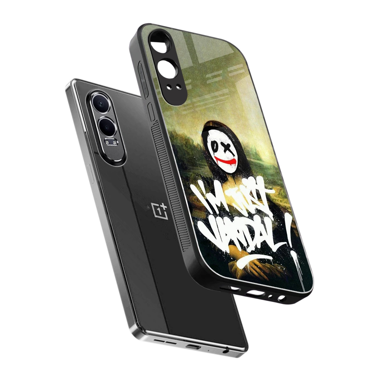 Joker Lisa sleek oneplus nord ce 4 lite cover with tempered glass back and TPU edges