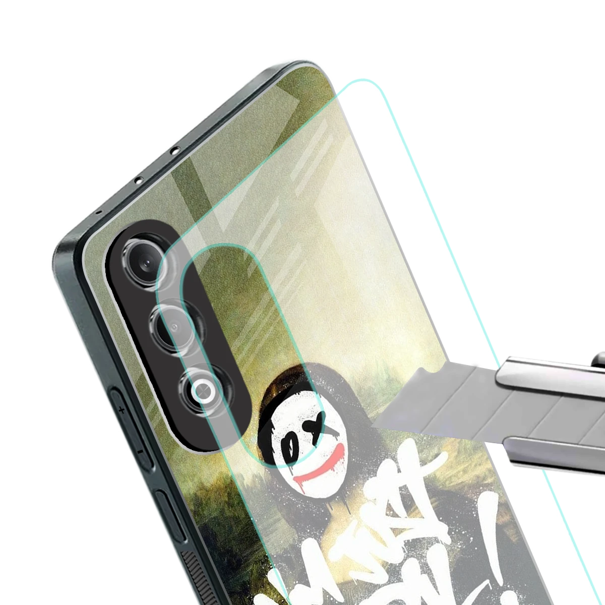 Joker Lisa stylish phone case for oneplus nord ce 4 | glossy glass and slim fit