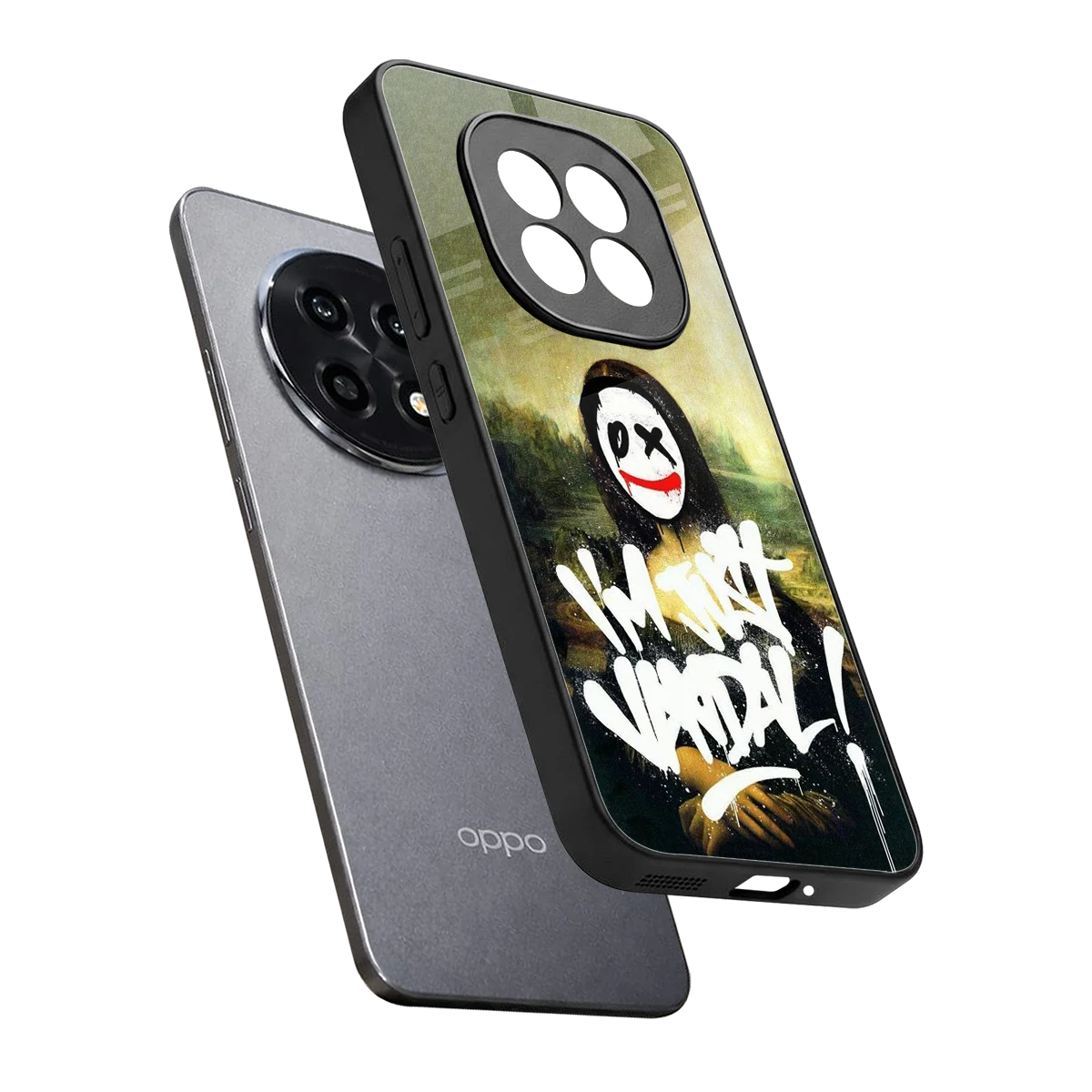 Joker Lisa sleek oppo f29 pro 5g cover with tempered glass back and TPU edges