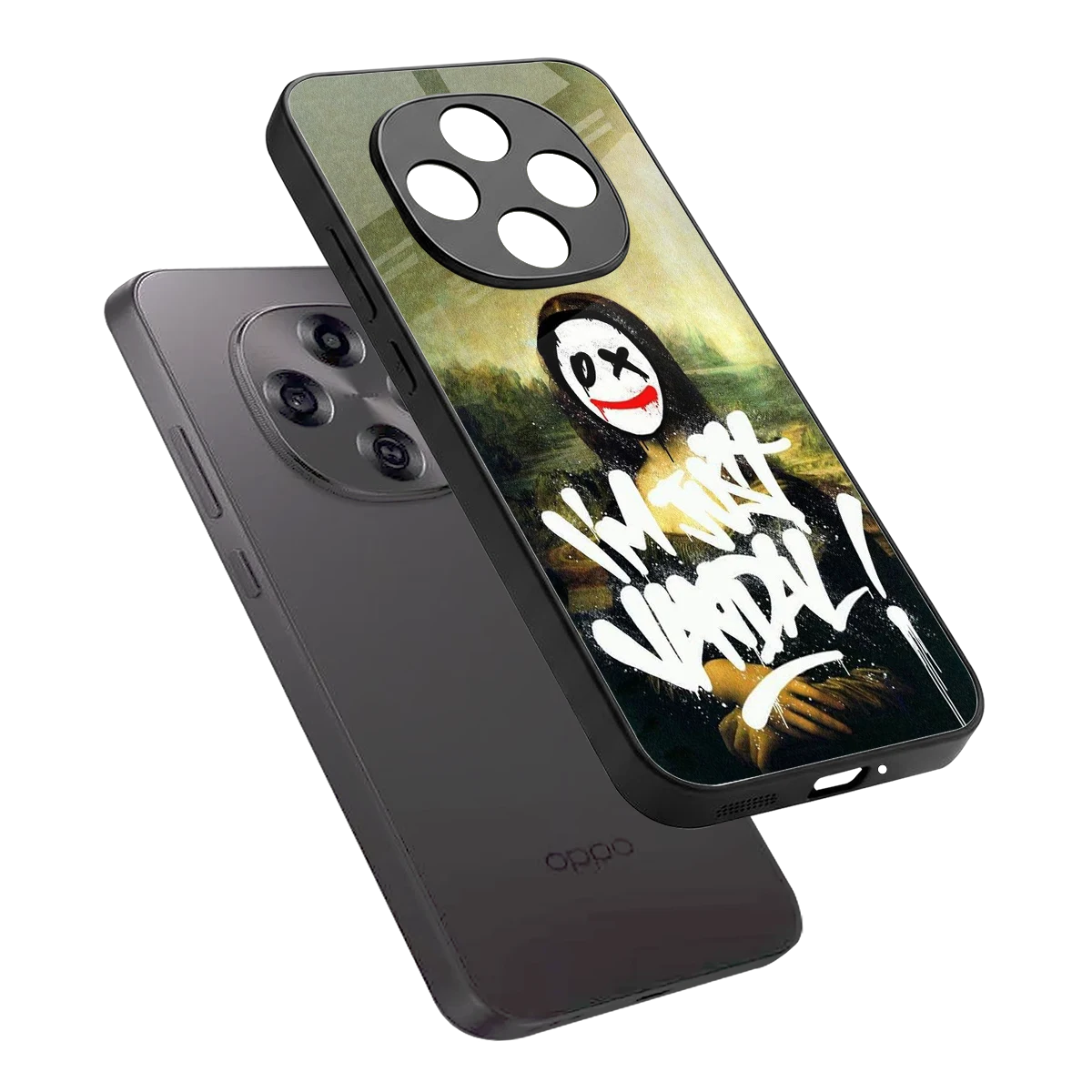 Joker Lisa sleek oppo f31 pro 5g cover with tempered glass back and TPU edges