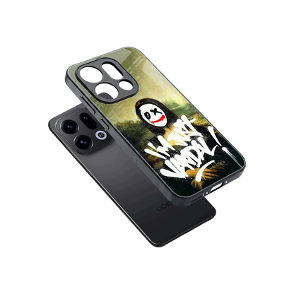 Joker Lisa sleek oppo find x9 cover with tempered glass back and TPU edges