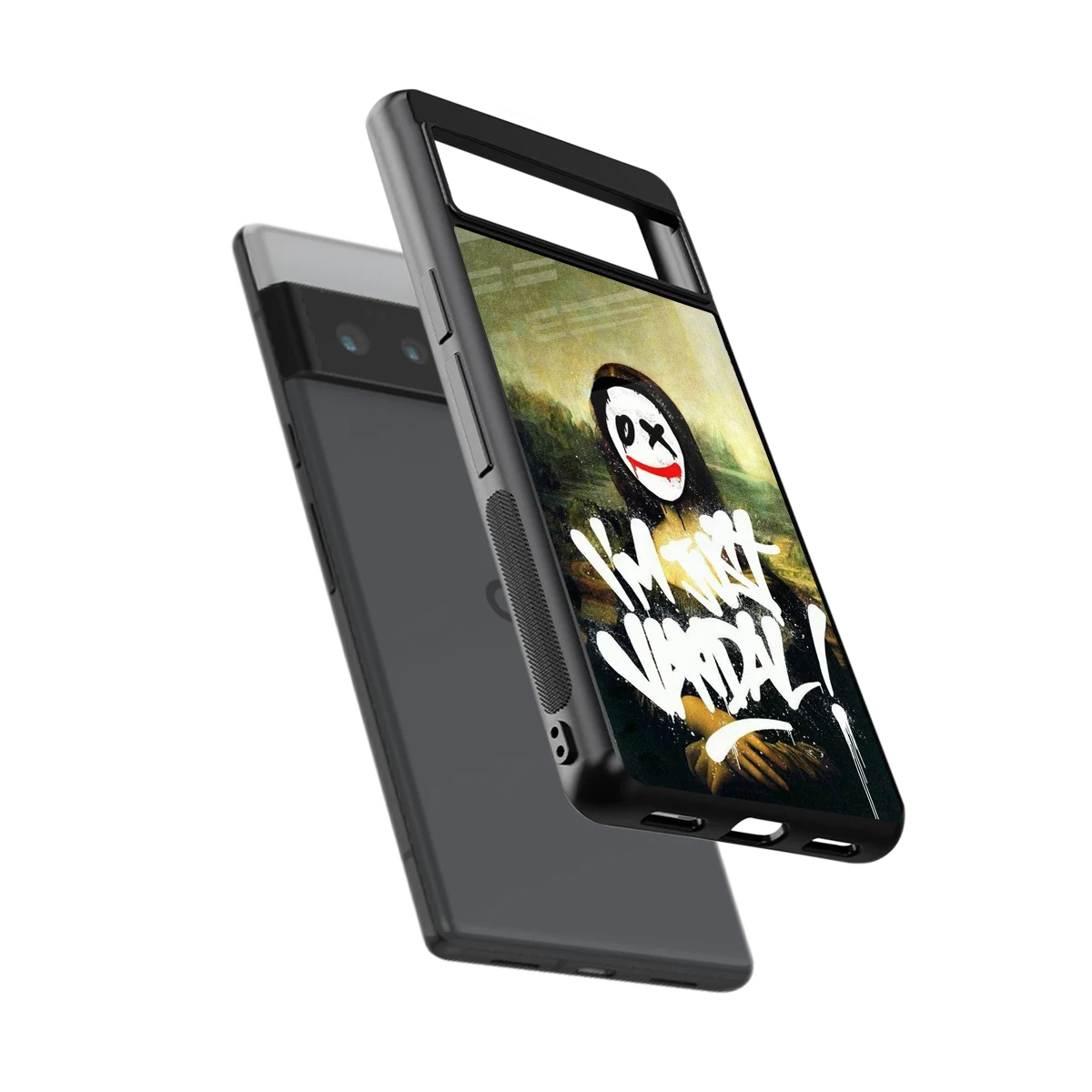 Joker Lisa sleek google pixel 6 pro cover with tempered glass back and TPU edges