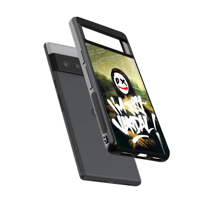 Joker Lisa sleek google pixel 6 pro cover with tempered glass back and TPU edges