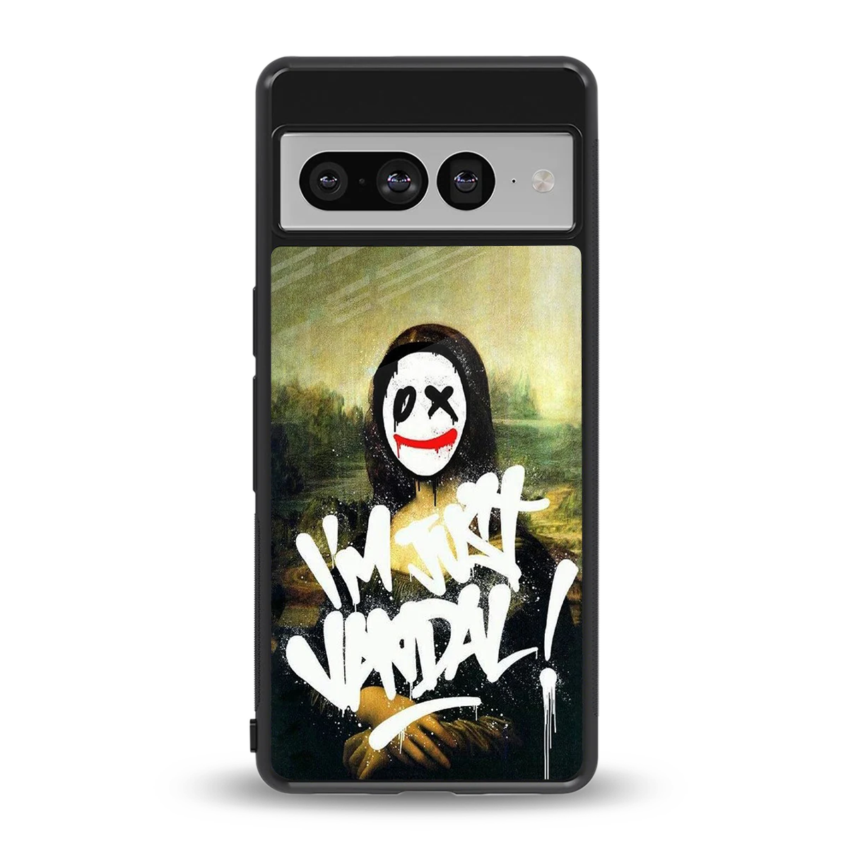 Joker Lisa back phone cover | glass case for google pixel 7 pro