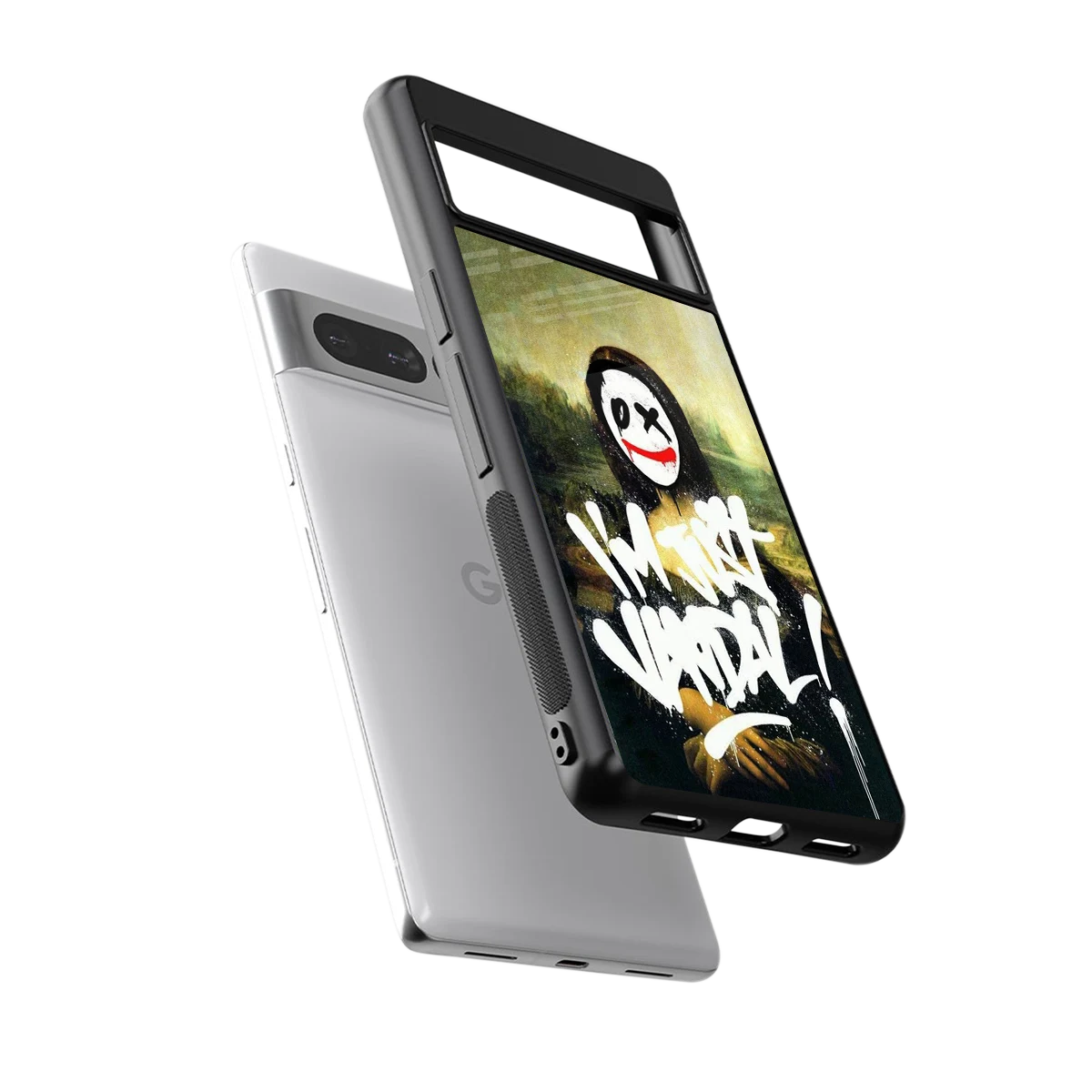 Joker Lisa sleek google pixel 7 pro cover with tempered glass back and TPU edges