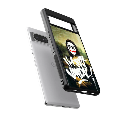 Joker Lisa sleek google pixel 8 cover with tempered glass back and TPU edges