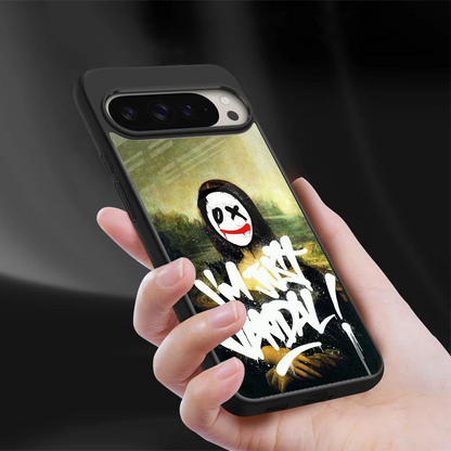 Joker Lisa sleek google pixel 9 pro cover with tempered glass back and TPU edges