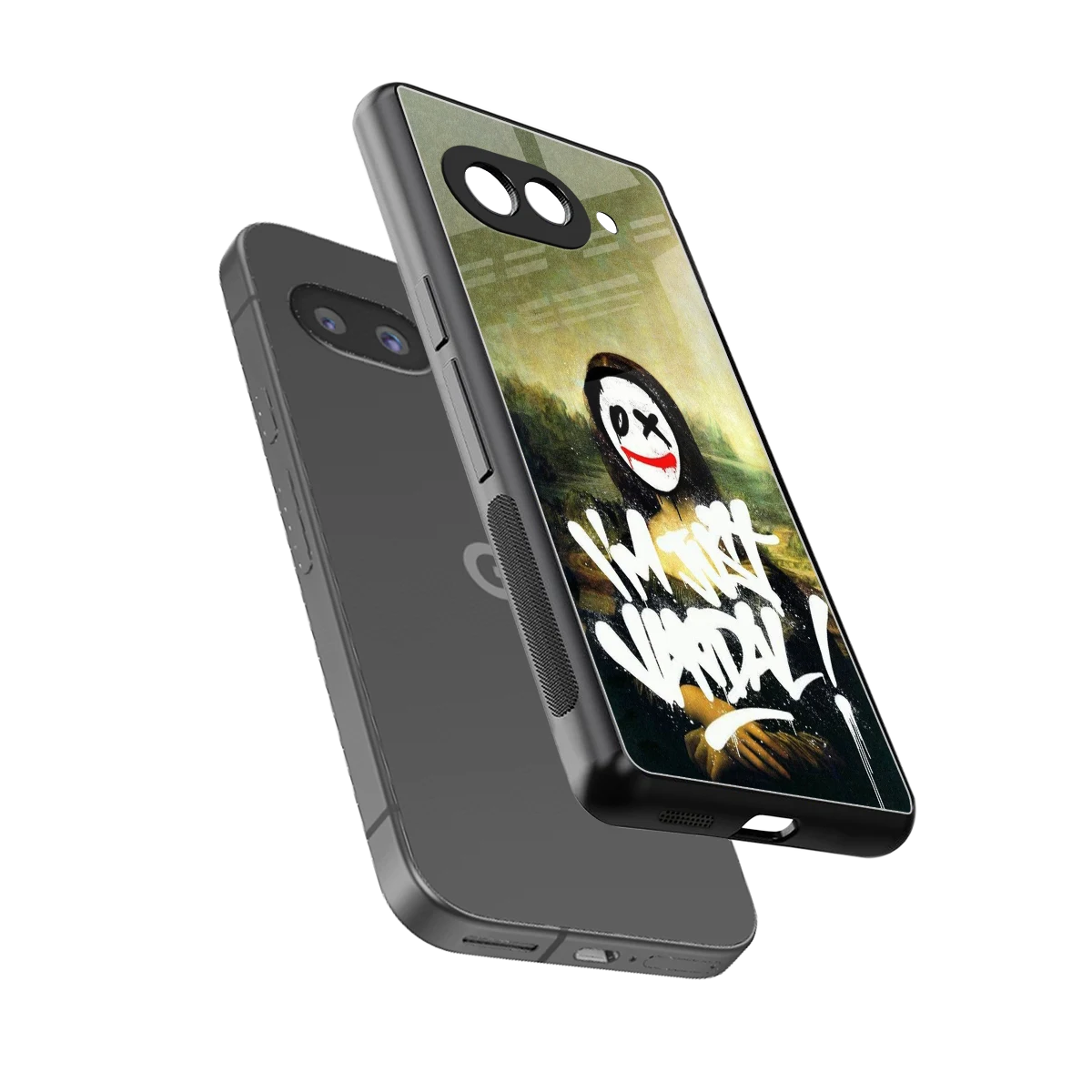 Joker Lisa sleek google pixel 10a cover with tempered glass back and TPU edges