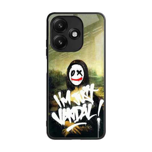 Joker Lisa back phone cover | glass case for redmi 12 5g