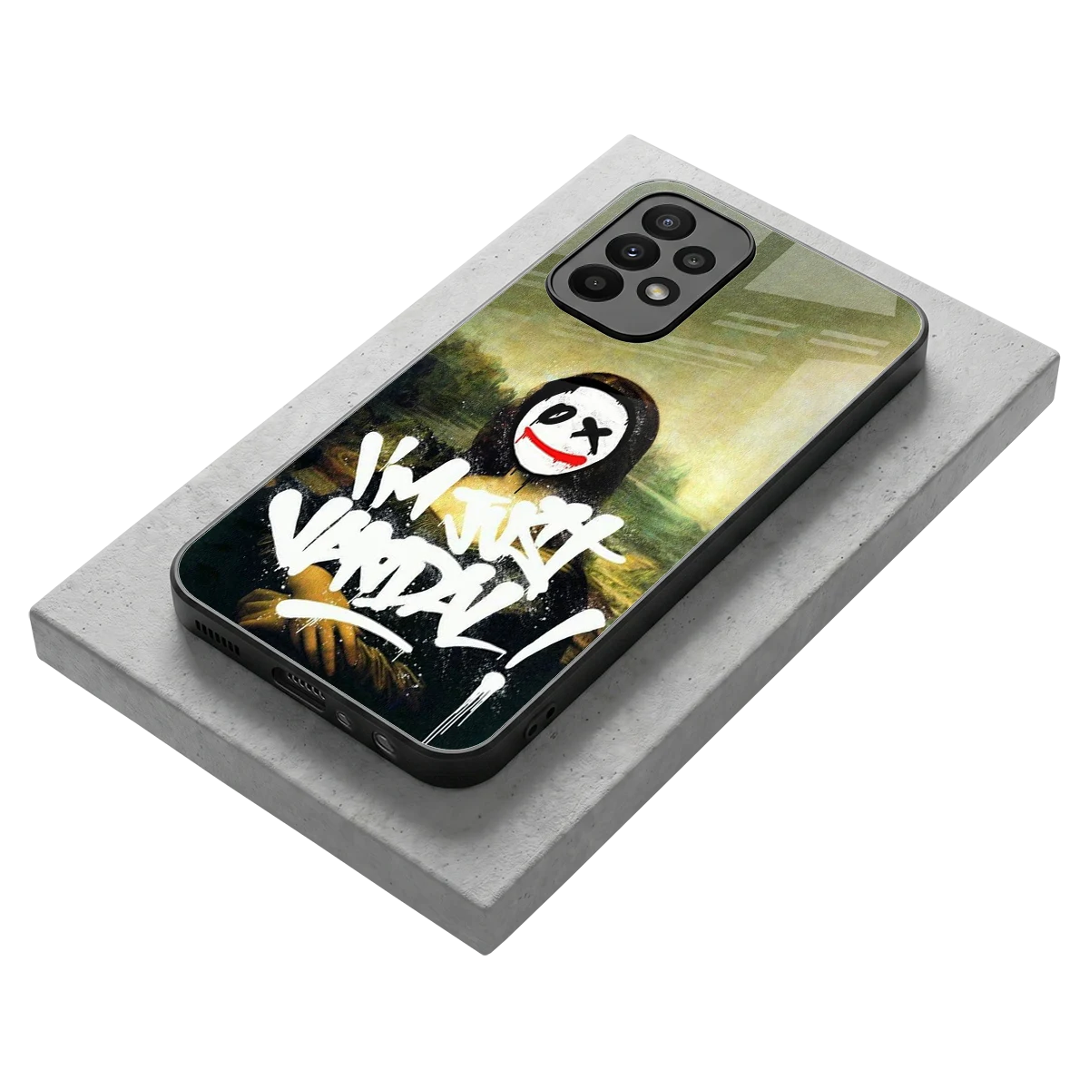 Joker Lisa stylish phone case for samsung galaxy a23 | glossy glass and slim fit