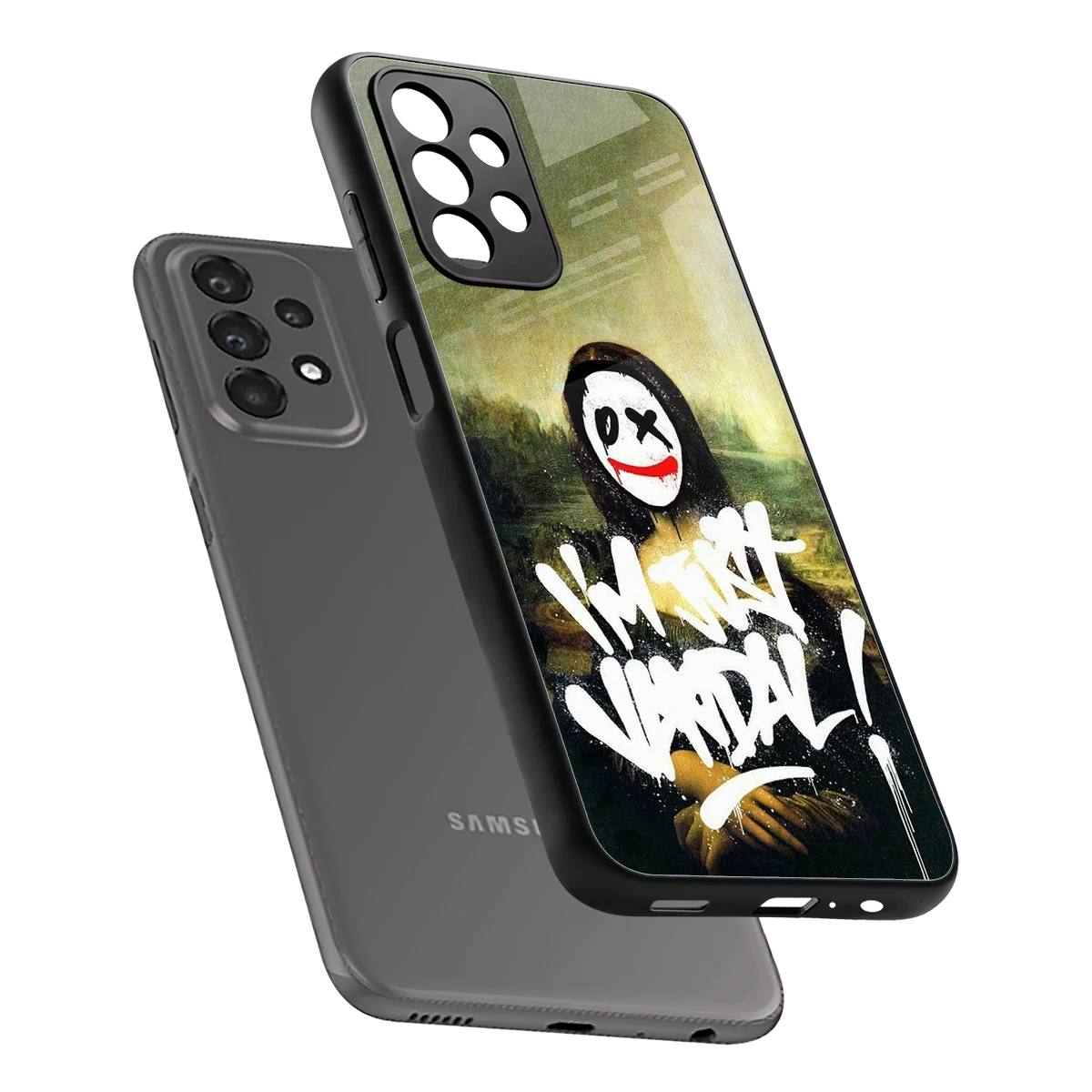 Joker Lisa sleek samsung galaxy a23 cover with tempered glass back and TPU edges