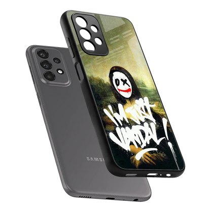 Joker Lisa sleek samsung galaxy a23 cover with tempered glass back and TPU edges