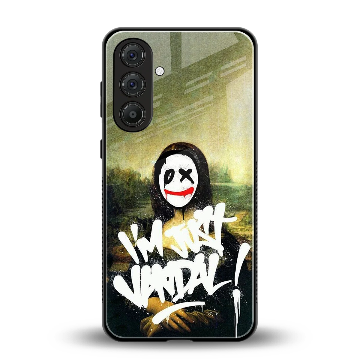 Joker Lisa back phone cover | glass case for samsung galaxy m35 5g
