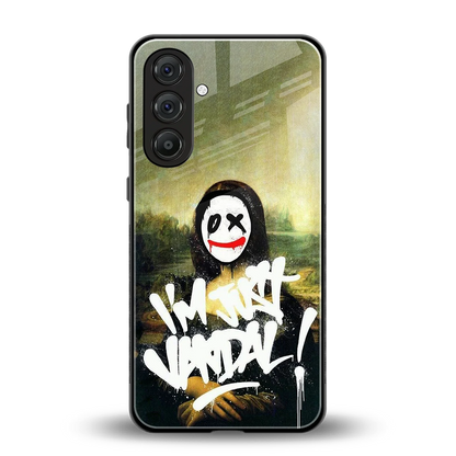 Joker Lisa back phone cover | glass case for samsung galaxy m35 5g