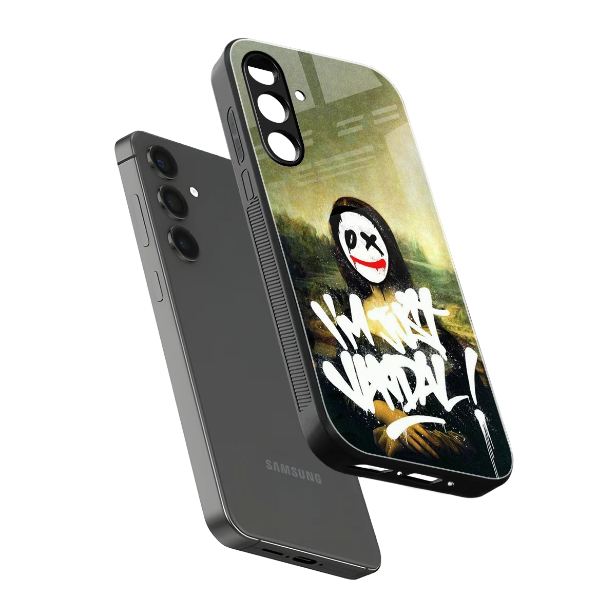 Joker Lisa sleek samsung galaxy m35 5g cover with tempered glass back and TPU edges