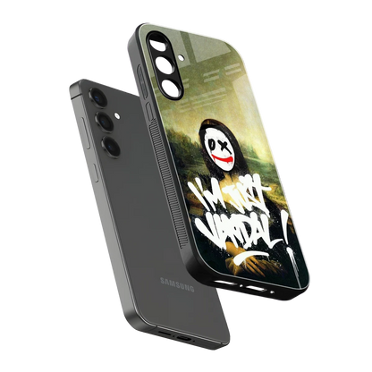 Joker Lisa sleek samsung galaxy m35 5g cover with tempered glass back and TPU edges