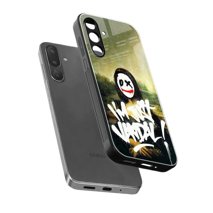 Joker Lisa sleek samsung galaxy m56 5g cover with tempered glass back and TPU edges