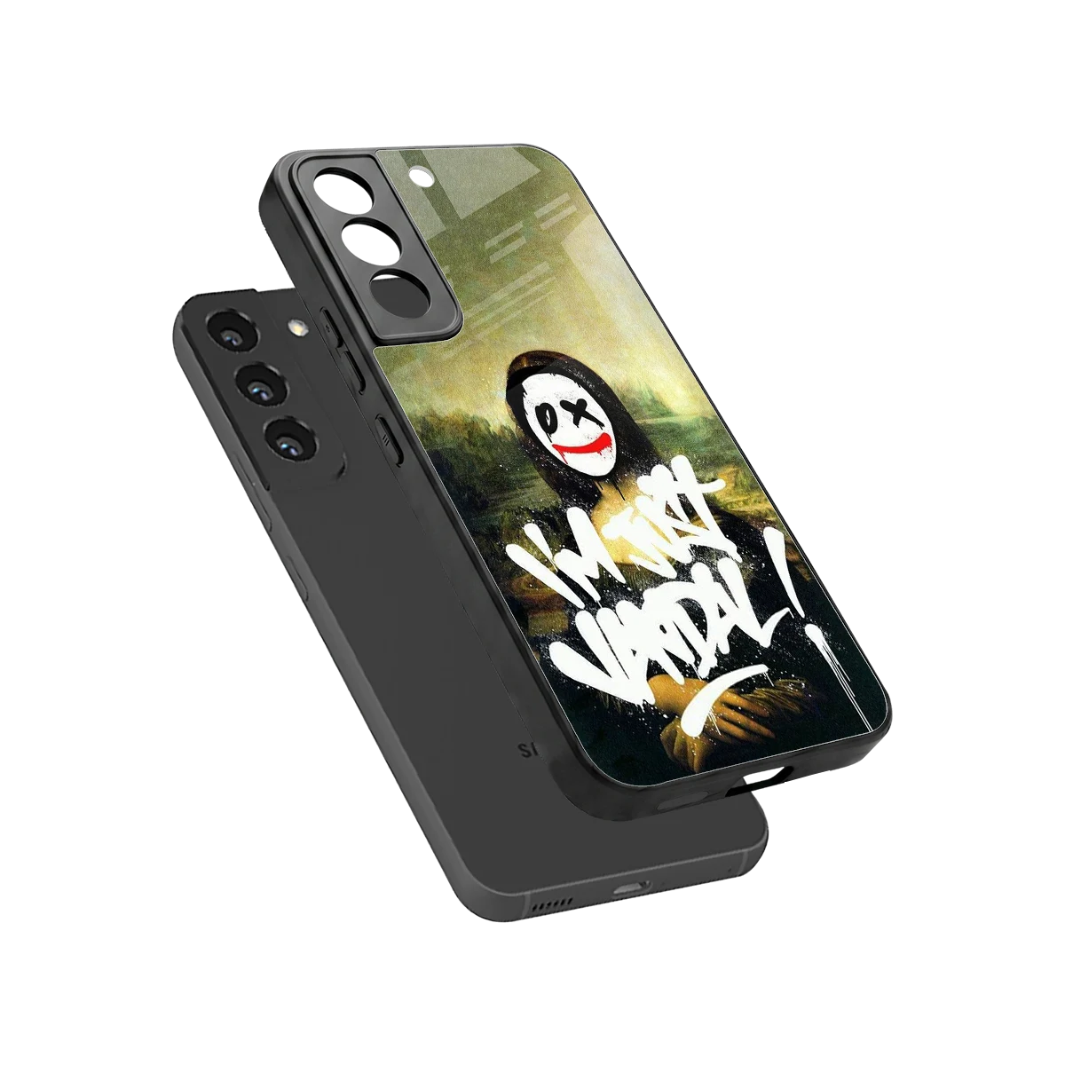 Joker Lisa sleek samsung galaxy s22 cover with tempered glass back and TPU edges