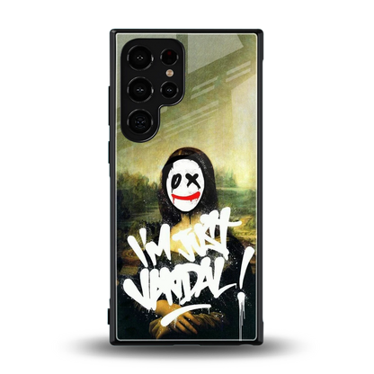 Joker Lisa back phone cover | glass case for samsung galaxy s24 ultra