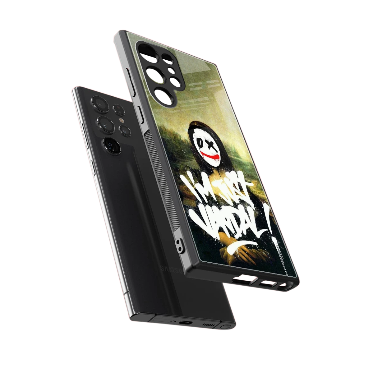 Joker Lisa sleek samsung galaxy s24 ultra cover with tempered glass back and TPU edges