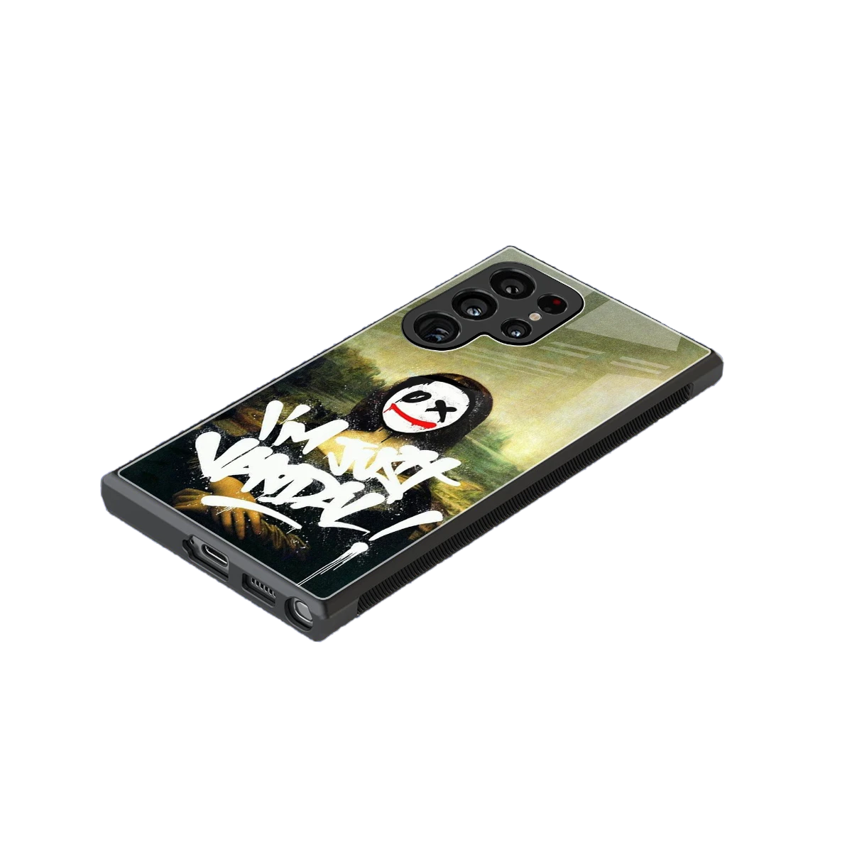 Joker Lisa stylish phone case for samsung galaxy s23 ultra | glossy glass and slim fit